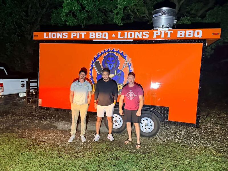 Lions Pit BBQ — 8 × 16 ft, Dallas, TX, on delivery day